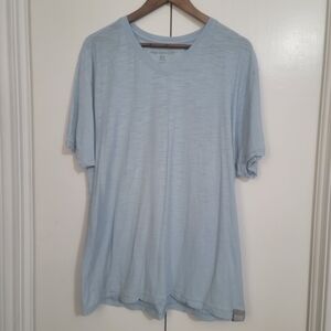Paper Denim & Cloth Pale Blue V-Neck Short Sleeve Tee